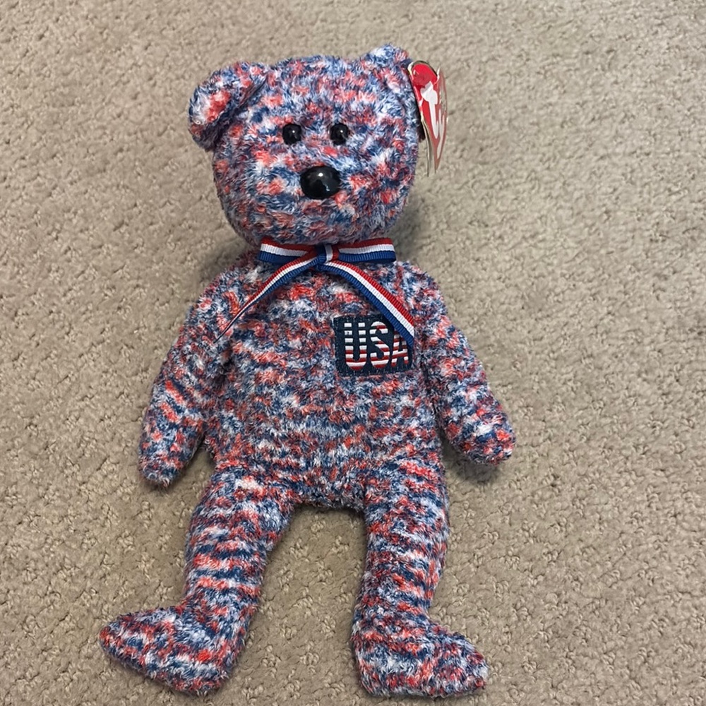 USA BEAR BEANIE BABY